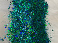 Teal Twinkle Chunky Mix Glitter