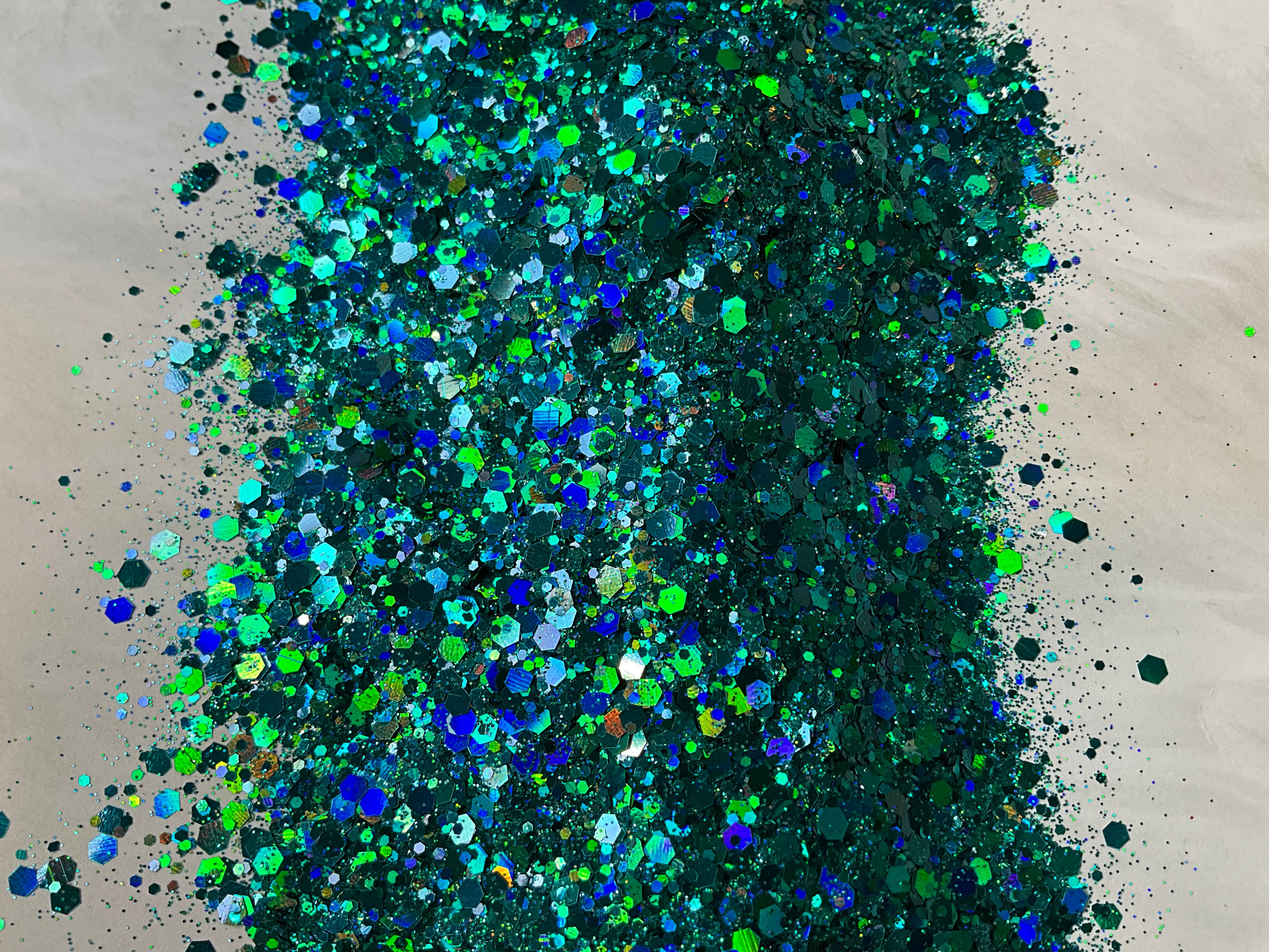 Teal Twinkle Chunky Mix Glitter